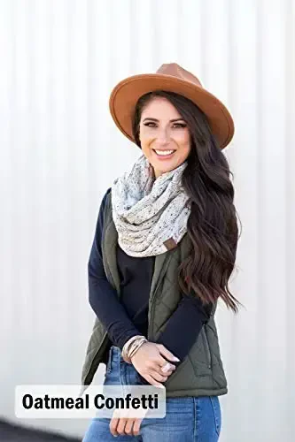 Funky Junque Infinity Scarf Women Winter Cable Knit Circle Wrap - Ona sovg'a - 5