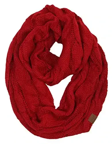 Funky Junque Infinity Scarf for Women – Oversized Chunky Winter Scarf, Colorful Fall Scarves, Soft Sweater Wrap Cozy Style 