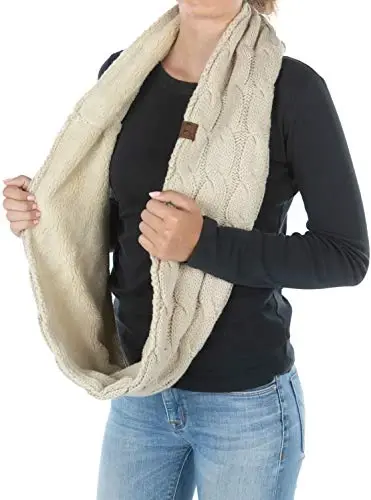 Funky Junque Infinity Scarf Women Winter Cable Knit Circle Wrap - Mother's Day Gift - 6