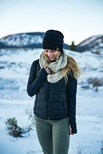 Funky Junque Infinity Scarf for Women – Oversized Chunky Cable Knit Warm Winter Women's Infinity Neck Scarves Circle Wrap - 5