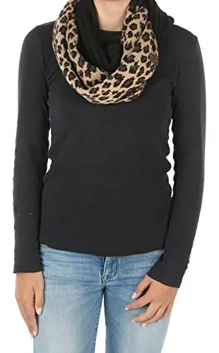 Funky Junque Infinity Scarf Women Winter Cable Knit Circle Wrap - Mother's Day Gift - 1