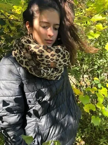 Funky Junque Infinity Scarf for Women – Oversized Chunky Cable Knit Warm Winter Women's Infinity Neck Scarves Circle Wrap - 3