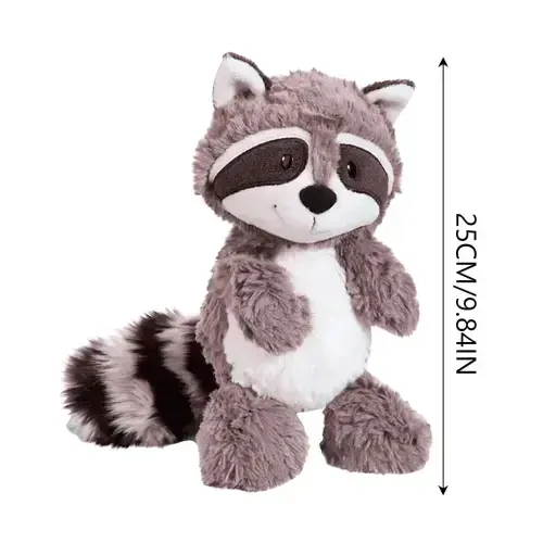 Funny Cute Raccoon Plush Toy Children Present Super Soft Stuffed Animal Doll - ELNEEYA (1)