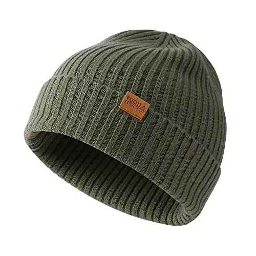 FUQILA 100% Merino Wool Cuff Beanie Hat, Unisex Warm Winter Caps Soft, Breathable & Cozy Stretchy Knitted Cuffed Cap - FUQILA (1)