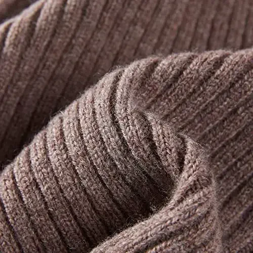 FUQILA 100% Merino Wool Cuff Beanie Hat, Unisex Warm Winter Caps Soft, Breathable & Cozy Stretchy Knitted Cuffed Cap - 2