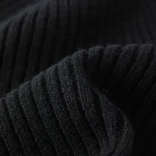 FUQILA 100% Merino Wool Cuff Beanie Hat, Unisex Warm Winter Caps Soft, Breathable & Cozy Stretchy Knitted Cuffed Cap - 2