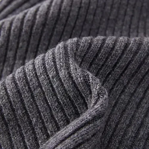 FUQILA 100% Merino Wool Cuff Beanie Hat, Unisex Warm Winter Caps Soft, Breathable & Cozy Stretchy Knitted Cuffed Cap - FUQILA (1)