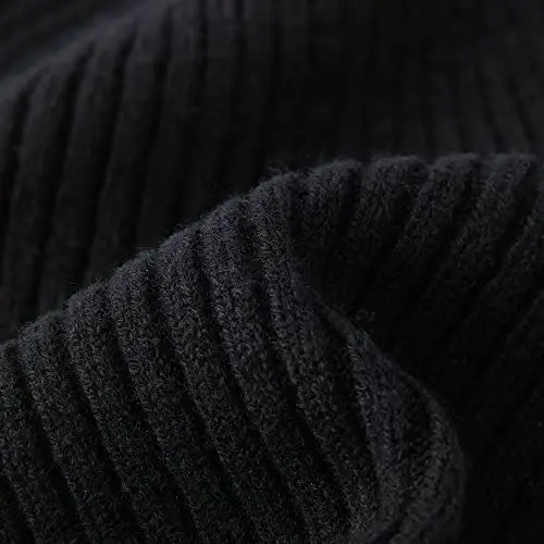 FUQILA 100% Merino Wool Cuff Beanie Hat, Unisex Warm Winter Caps Soft, Breathable & Cozy Stretchy Knitted Cuffed Cap - 2