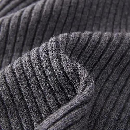 FUQILA 100% Merino Wool Cuff Beanie Hat, Unisex Warm Winter Caps Soft, Breathable & Cozy Stretchy Knitted Cuffed Cap - 2