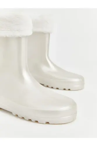 Fur Detail Girls Boot - 5