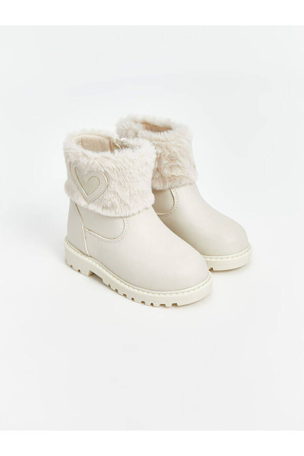 Fur lined baby boots - 1