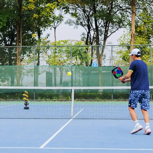 Furlihong 3802PBH Pickleball Makinesi, Ayarlanabilir Hız ve Açı, Otomatik Salınım Tabanlı Pickleball Fırlatıcı, Güç Bankası/Piller/AC Gücü ile Çalıştırılıyor, Tüm Seviyeler İçin Antrenman - 11