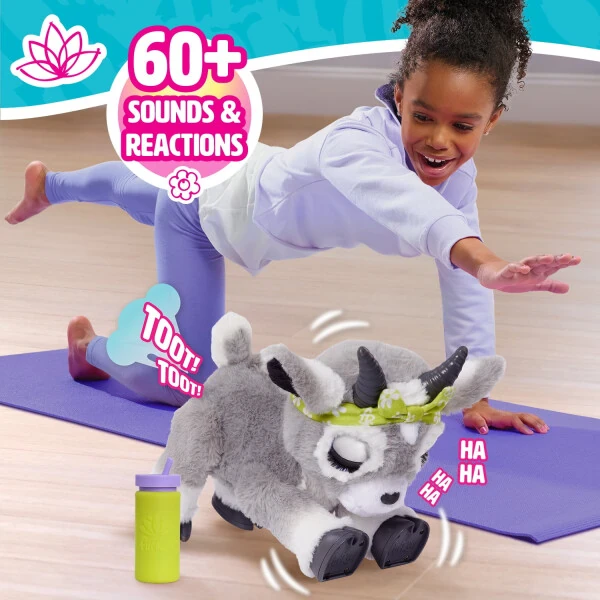 furReal Daisy Yoga Keçisi İnteraktif Oyuncak, 11 inç Gerçekçi Peluş Çocuk Oyuncakları Yaşlar İçin - 3