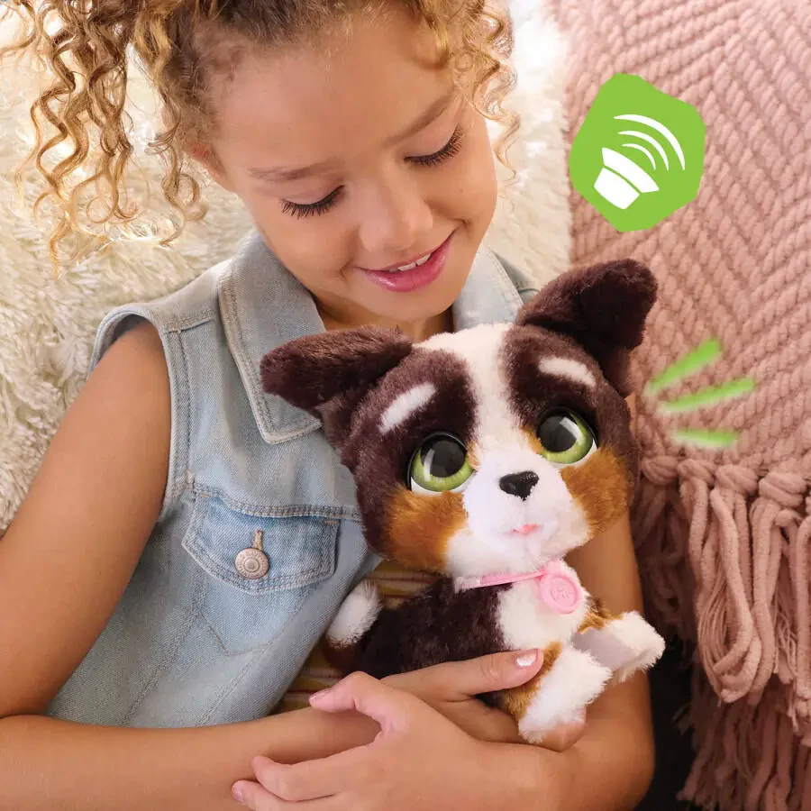 furReal Walk-A-Lots Bernedoodle Interactive Toy, 8-inch Walking Plush Puppy with Sounds, Faux Fur, Kids Toys for Ages 4 up - 5