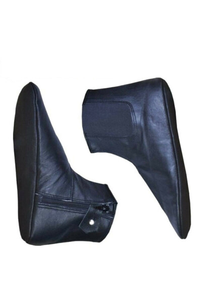 Furry Leather Sided Socks and Boots - ELIFVAVHEDIYELIK (1)