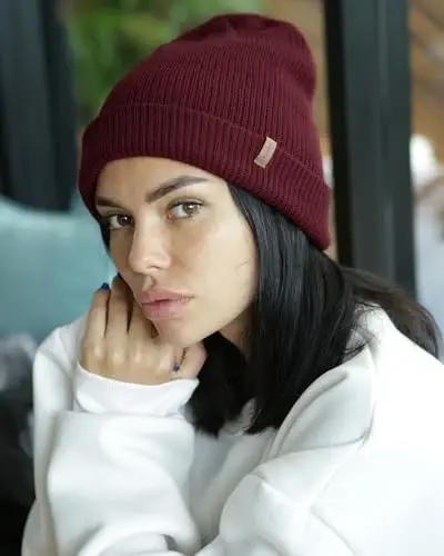 FURTALK Ayollar Erkaklar uchun Qishki Shlyapalar Ayollar Trikotaj Bosh kiyimlari Manjetli череп qopqoq Iliq chang'i shlyapasi - 5