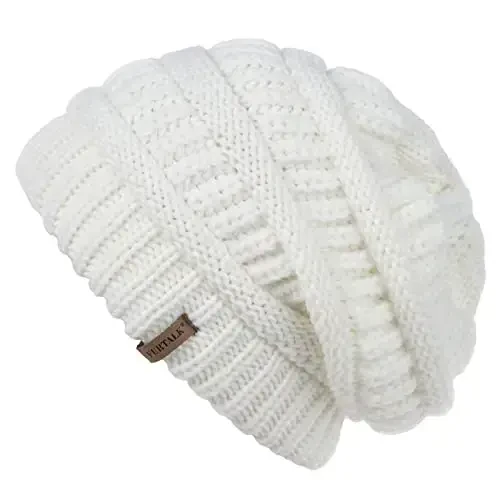 FURTALK Ayollar Qishki Trikotaj Beanie Shlyapa Issiq Trikotaj Bosh suyagi chang'i shapka Ayollar uchun shlyapalar - 1