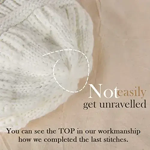 FURTALK Ayollar Qishki Trikotaj Beanie Shlyapa Issiq Trikotaj Bosh suyagi chang'i shapka Ayollar uchun shlyapalar - 4