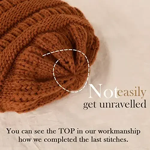 FURTALK Ayollar Qishki Trikotaj Beanie Shlyapa Issiq Trikotaj Bosh suyagi chang'i shapkalari Ayollar uchun - 5