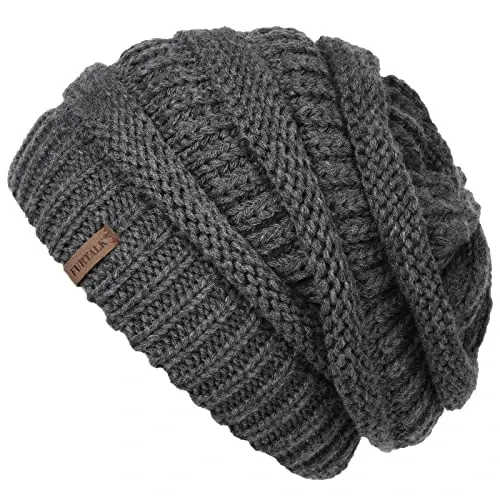 FURTALK Ayollar Qishki Trikotaj Beanie Shlyapa Issiq Trikotaj Bosh suyagi chang'i shapkalari Ayollar uchun 