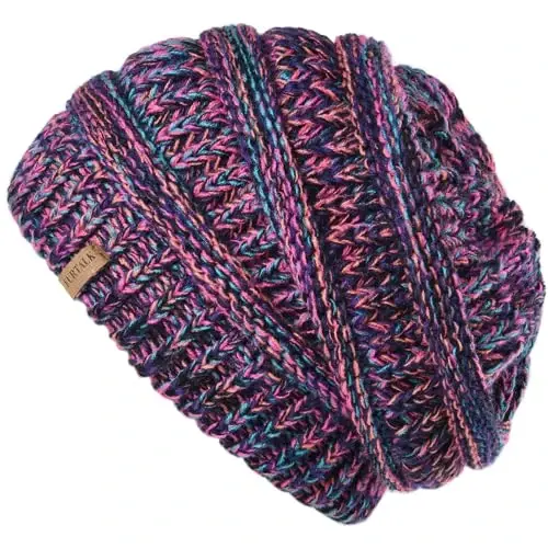 FURTALK Ayollar Qishki Trikotaj Beanie Shlyapa Issiq Trikotaj Bosh suyagi chang'i shapkalari Ayollar uchun - Modazone