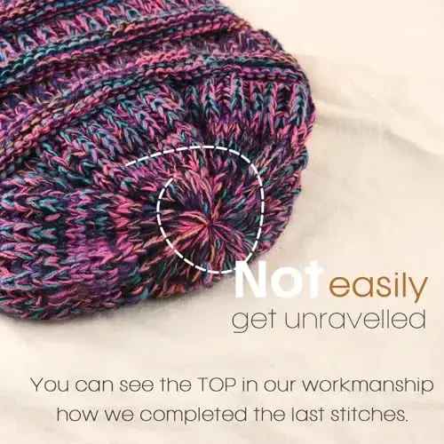 FURTALK Ayollar Qishki Trikotaj Beanie Shlyapa Issiq Trikotaj Bosh suyagi chang'i shapkalari Ayollar uchun - 2