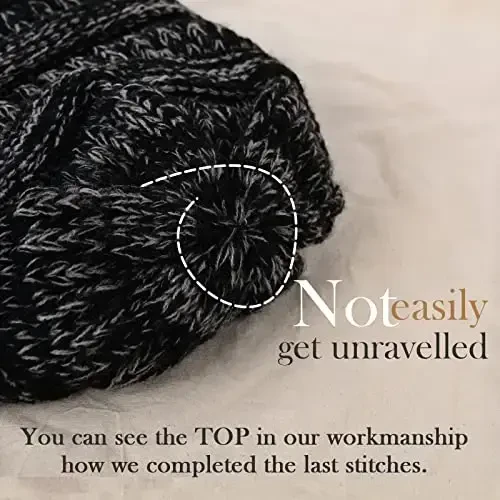 FURTALK Ayollar Qishki Trikotaj Beanie Shlyapa Issiq Trikotaj Bosh Suyagi Chang'i Shlyapalari Ayollar uchun - 4