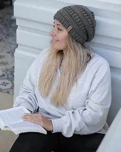 FURTALK Ayollar Qishki Trikotaj Beanie Shlyapa Issiq Trikotaj Bosh Suyagi Chang'i Shlyapalari Ayollar uchun - 6