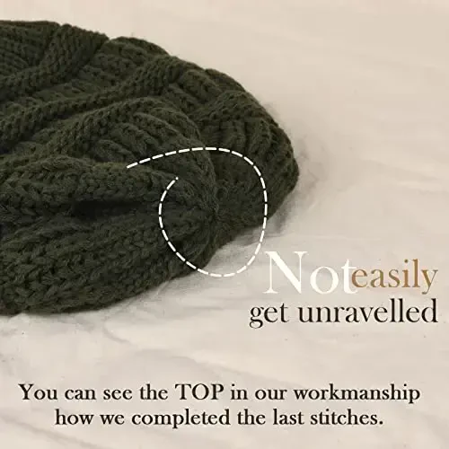 FURTALK Ayollar Qishki Trikotaj Beanie Shlyapa Issiq Trikotaj Bosh Suyagi Ski Shapka Ayollar uchun Shlyapalar - 3