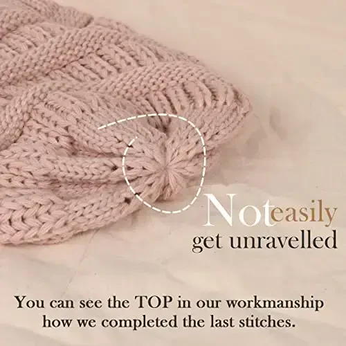 FURTALK Ayollar Qishki Trikotaj Beanie Shlyapa Issiq Trikotaj череп чап Шляпа Ayollar uchun - 3