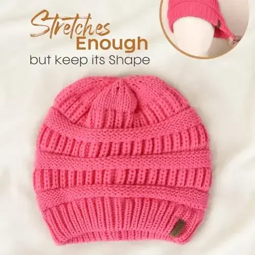 FURTALK Ayollar Qishki Trikotaj Beanie Shlyapa Issiq Trikotaj череп Ski Cap Ayollar uchun Shlyapalar - 3