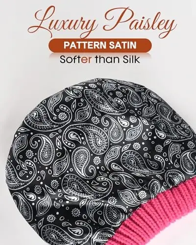 FURTALK Ayollar uchun qishki shapka Satin bilan qoplangan o'ralgan katta hajmli shapkalar Bosh suyagi uchun iliq shapka - 2