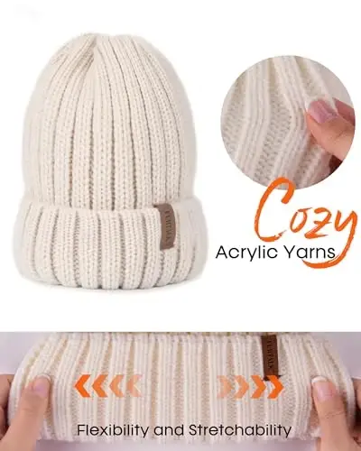 FURTALK Ayollar uchun qishki shapkalar Triko qilingan Beanie Moda Qishki Bosh Suyagi Shapkalari - 3