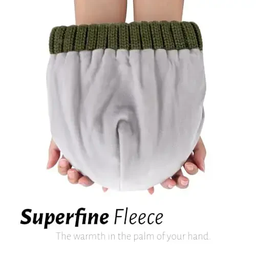 FURTALK Ayollar uchun Qishki Shlyapalar Fleece Astarli Bini Trikotaj Qalin Ayollar Qor Shapka - 3