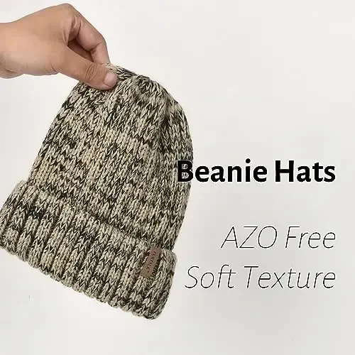 FURTALK Ayollar uchun qishki shlyapalar Fleece bilan qoplangan Beanie trikotaj katta hajmli ayollar qor shapkasi - 2