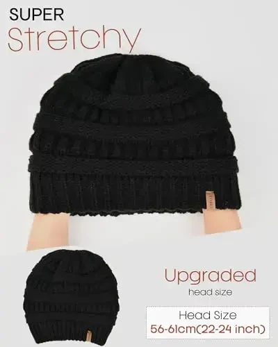 FURTALK Ayollar uchun Qishki Trikotaj Beanie Shlyapa Issiq Skull Chang'i Qopqog'i - 5