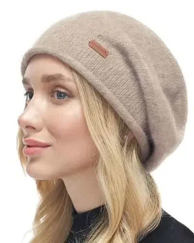 FURTALK Ayollar uchun Slouchy Beanies qishki shlyapalar Yumshoq iliq Beanie shlyapa Xonimlar Trikotaj Skull Beanies - 4