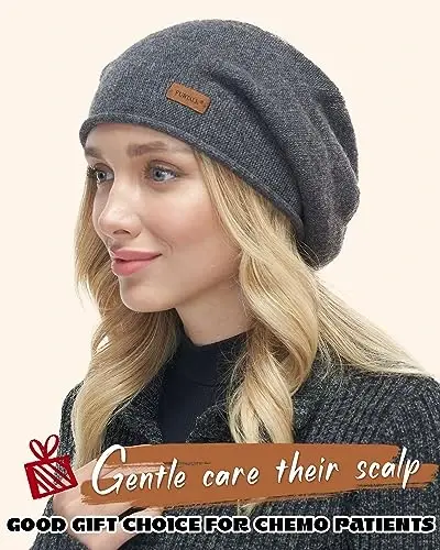 FURTALK Ayollar uchun Slouchy Beanies Qishki Shlyapalar Yumshoq Issiq Beanie Shlyapa Ayollar Trikotaj Bosh Shlyapalari - 4