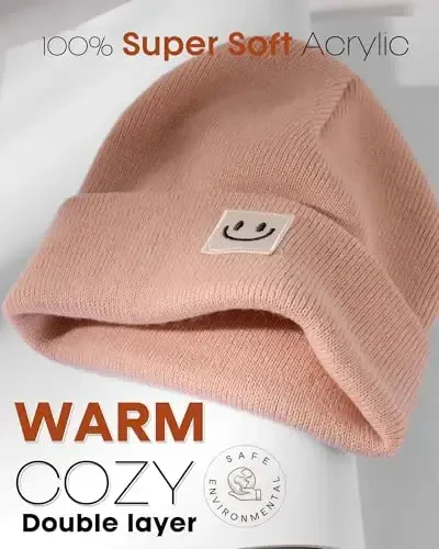 FURTALK Ayollar va erkaklar uchun unisex shapka, trikotaj manjetli qishki shapkalar, yumshoq iliq yoqimli chang'i bosh suyagi shapkalari - 2