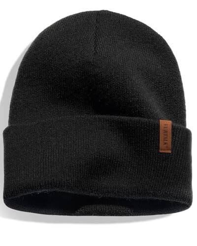 FURTALK Beanie for Men Women Cuffed Thick Knitted Unisex Winter Hat Beanies Skull Cap - 1