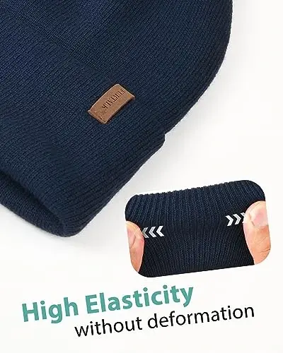 FURTALK Beanie for Men Women Cuffed Thick Knitted Unisex Winter Hat Beanies Skull Cap - 2