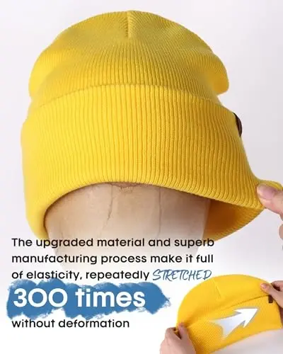 FURTALK Beanie for Men Women Cuffed Thick Knitted Unisex Winter Hat Beanies Skull Cap - 3