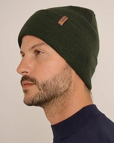 FURTALK Beanie for Men Women Cuffed Thick Knitted Unisex Winter Hat Beanies Skull Cap - 3