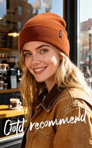 FURTALK Beanie Hat for Men Women Winter Hats for Women Men Soft Warm Unisex Cuffed Beanie Knitted Skull Cap - 6