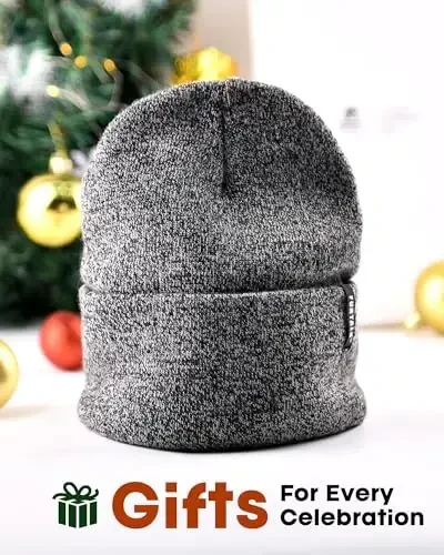 FURTALK Beanie Hat for Men Women Winter Hats for Women Men Soft Warm Unisex Cuffed Beanie Knitted Skull Cap - 4
