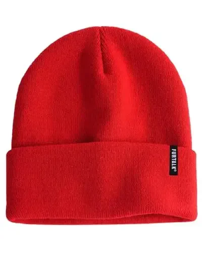 FURTALK Beanie Hat for Men Women Winter Hats for Women Men Soft Warm Unisex Cuffed Beanie Knitted Skull Cap 