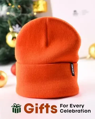 FURTALK Beanie Hat for Men Women Winter Hats for Women Men Soft Warm Unisex Cuffed Beanie Knitted Skull Cap - 4