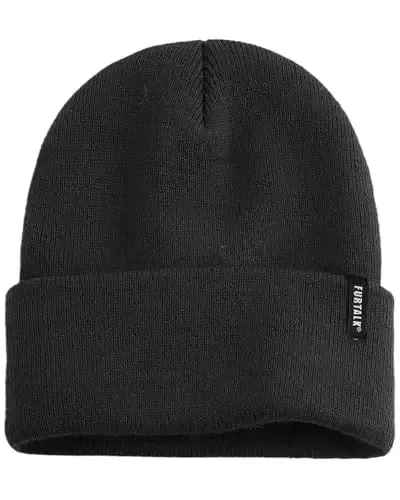 FURTALK Beanie Hat for Men Women Winter Hats for Women Men Soft Warm Unisex Cuffed Beanie Knitted Skull Cap - 5