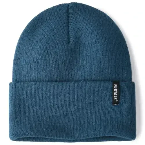 FURTALK Beanie Hat for Men Women Winter Hats for Women Men Soft Warm Unisex Cuffed Beanie Knitted Skull Cap 