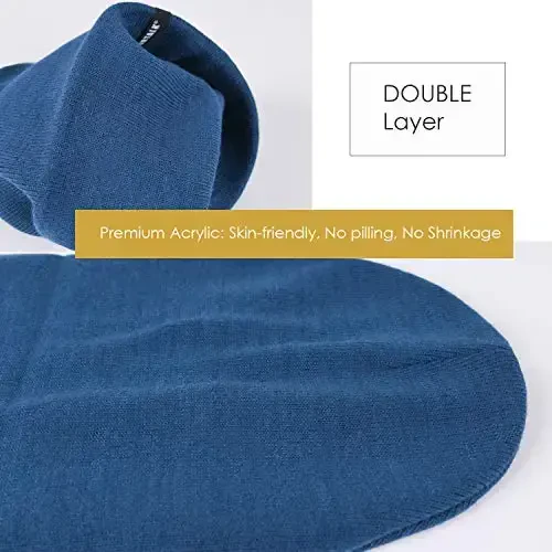 FURTALK Beanie Hat for Men Women Winter Hats for Women Men Soft Warm Unisex Cuffed Beanie Knitted Skull Cap - 2